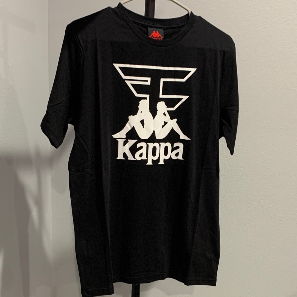 Faze Clan Kappa Black Tee with Iconic Logo
